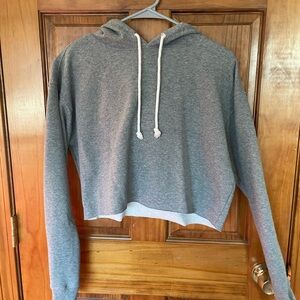 Wild Fable Gray Cropped Hoodie